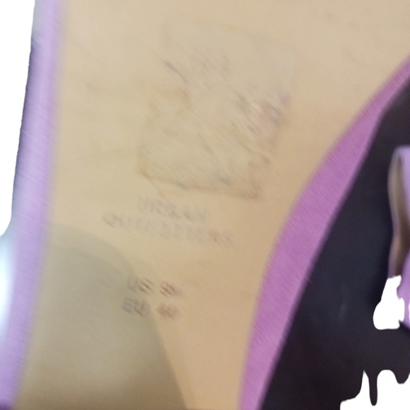 Urban Outfitters Pink Suede Mule Open Toe Round Heels size 9 - Picture 7 of 10